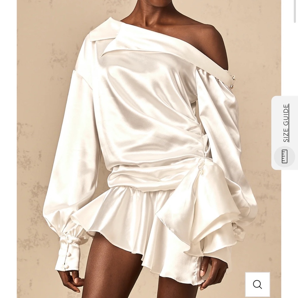 Elegant Off-Shoulder White Dress
